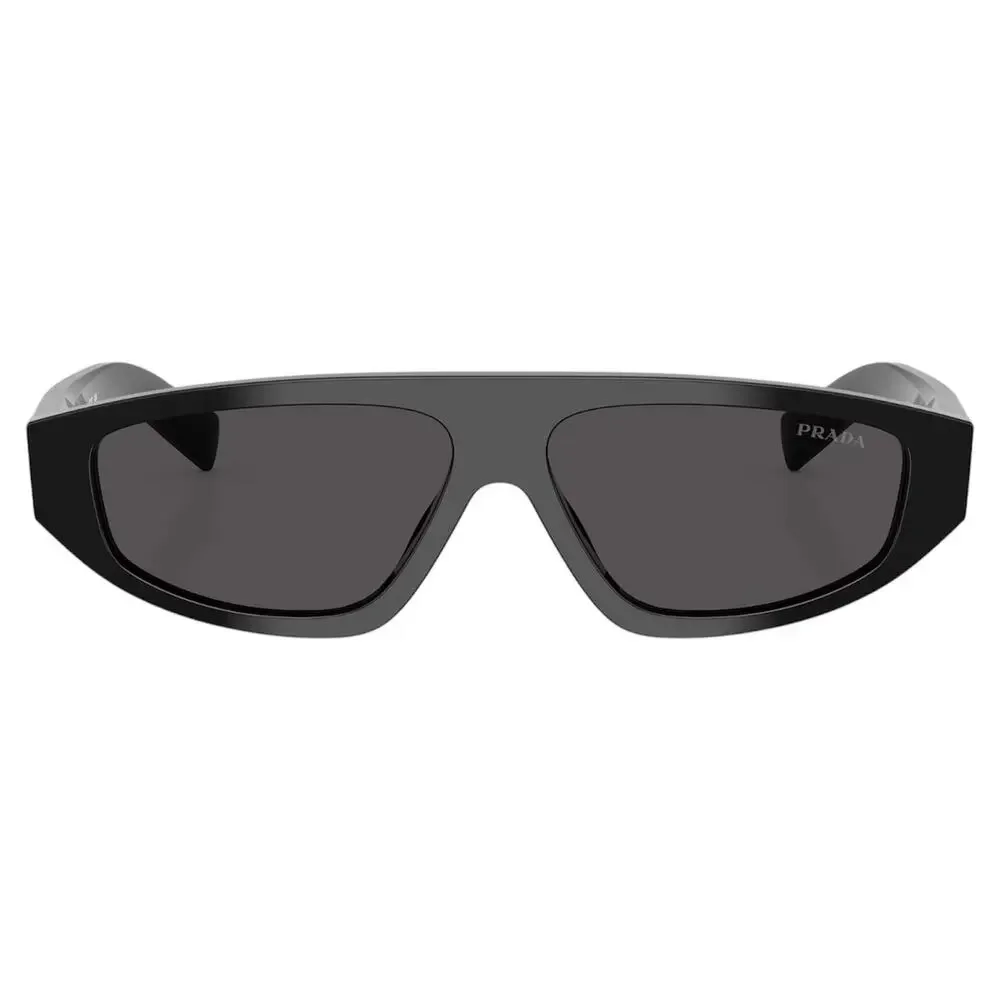 New PRADA Sunglasses Black Gray Lens 57-13-140 Authentic Prada - Picture 2 of 6